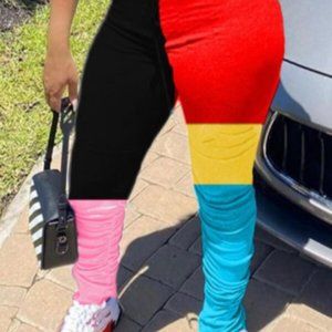Multi Color Scrunchy Pants